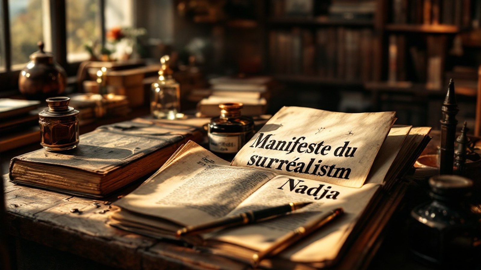 Cover of the first edition of Manifeste du surréalisme or Nadja